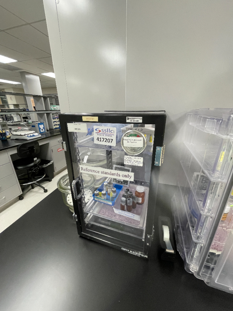 Image of Dry Keeper Desiccator Cabinet with Hygrometer